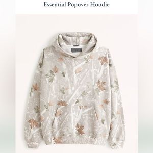 Abercrombie camo essential popover hoodie